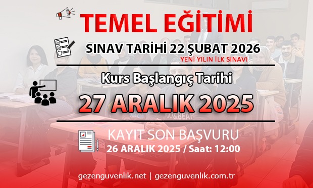 ŞUBAT 2026 SINAVI İÇİN TEMEL EĞİTİMİ