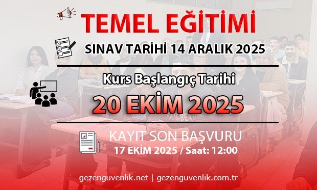 14 ARALIK 2025 SINAVI İÇİN TEMEL EĞİTİMİ